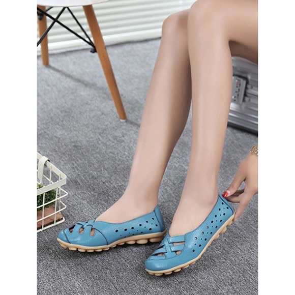 Woobling Womens Loafers Round Toe nonslip Flat Boat Shoes Nonslip Moccasins 40 - Picture 3 of 14